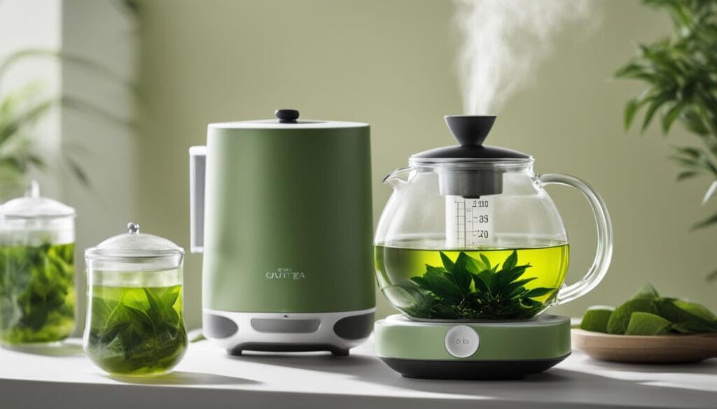 green tea brewing temperature