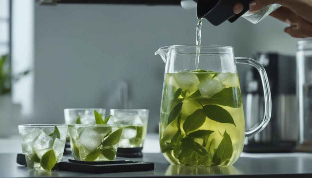 how to make iced green tea