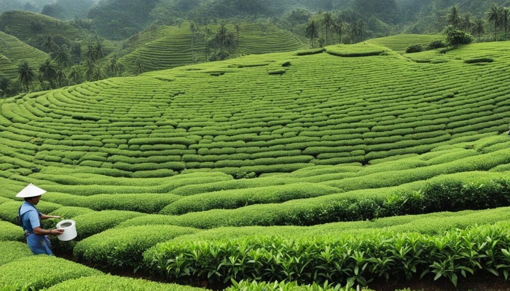 green tea production process