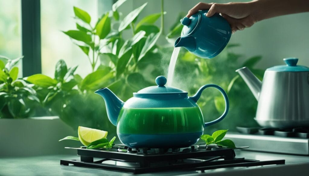 achieving the right water temperature for green tea