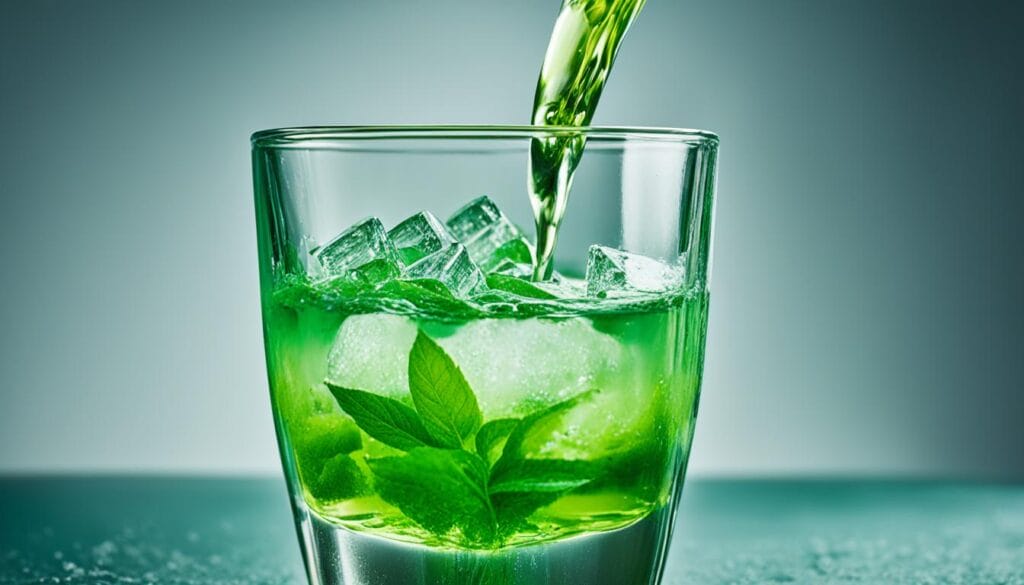 green tea shot