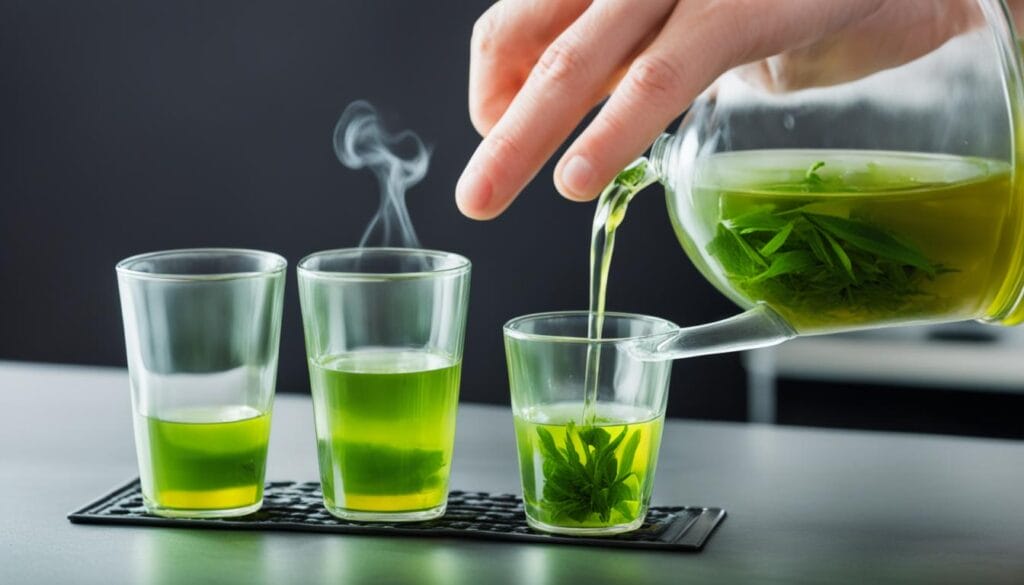 how to make a green tea shot image