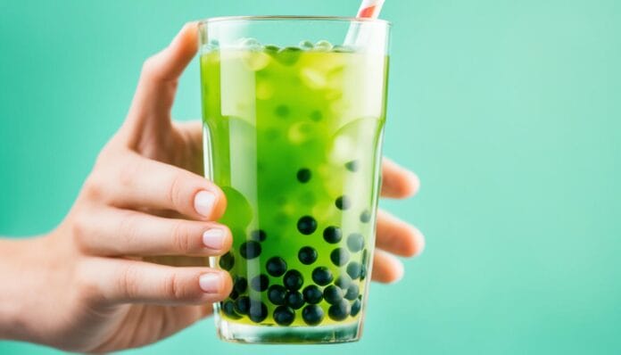 green tea boba