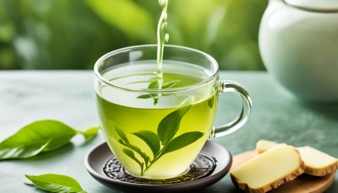 green tea with ginger