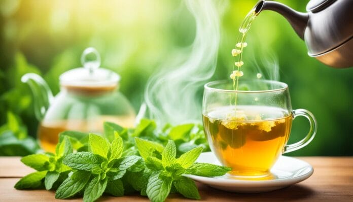 green tea with honey