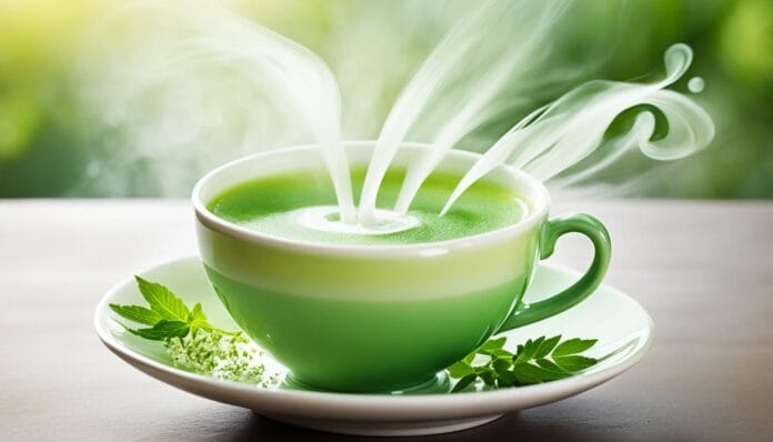 green tea with milk