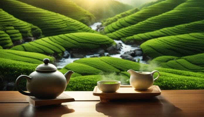 green tea garden