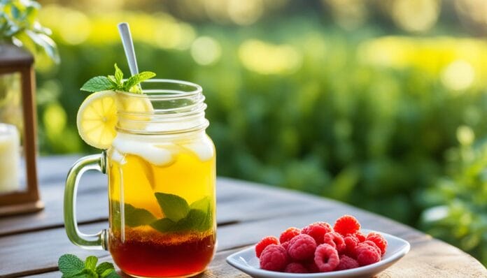 green tea kombucha