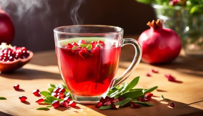 pomegranate green tea