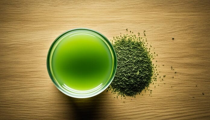 whats in green tea shot