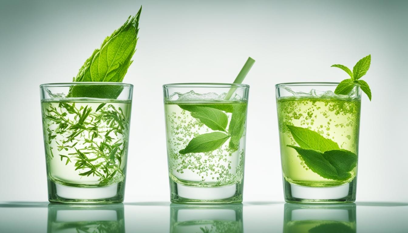 Flavor profiles of White Tea Shot and Green Tea Shot