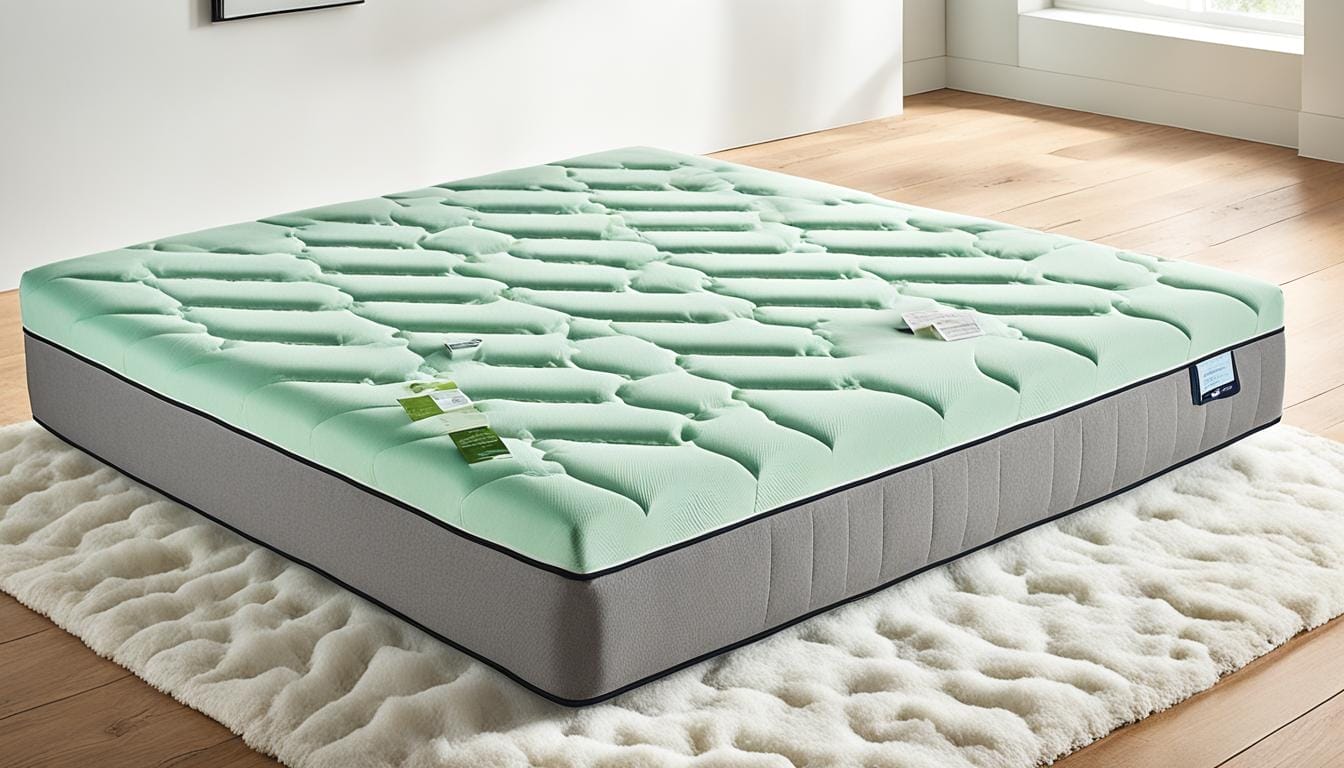 green tea memory foam mattress