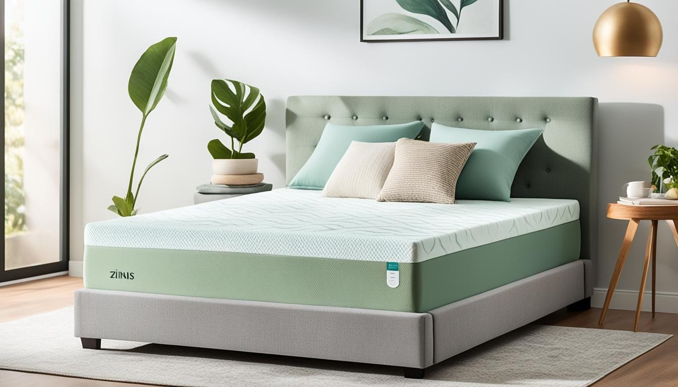 zinus 12 inch green tea cooling gel memory foam mattress