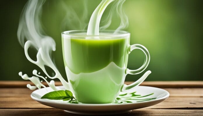 can you add milk to green tea