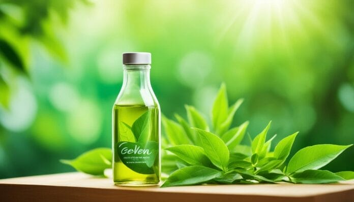 green tea bottle drink