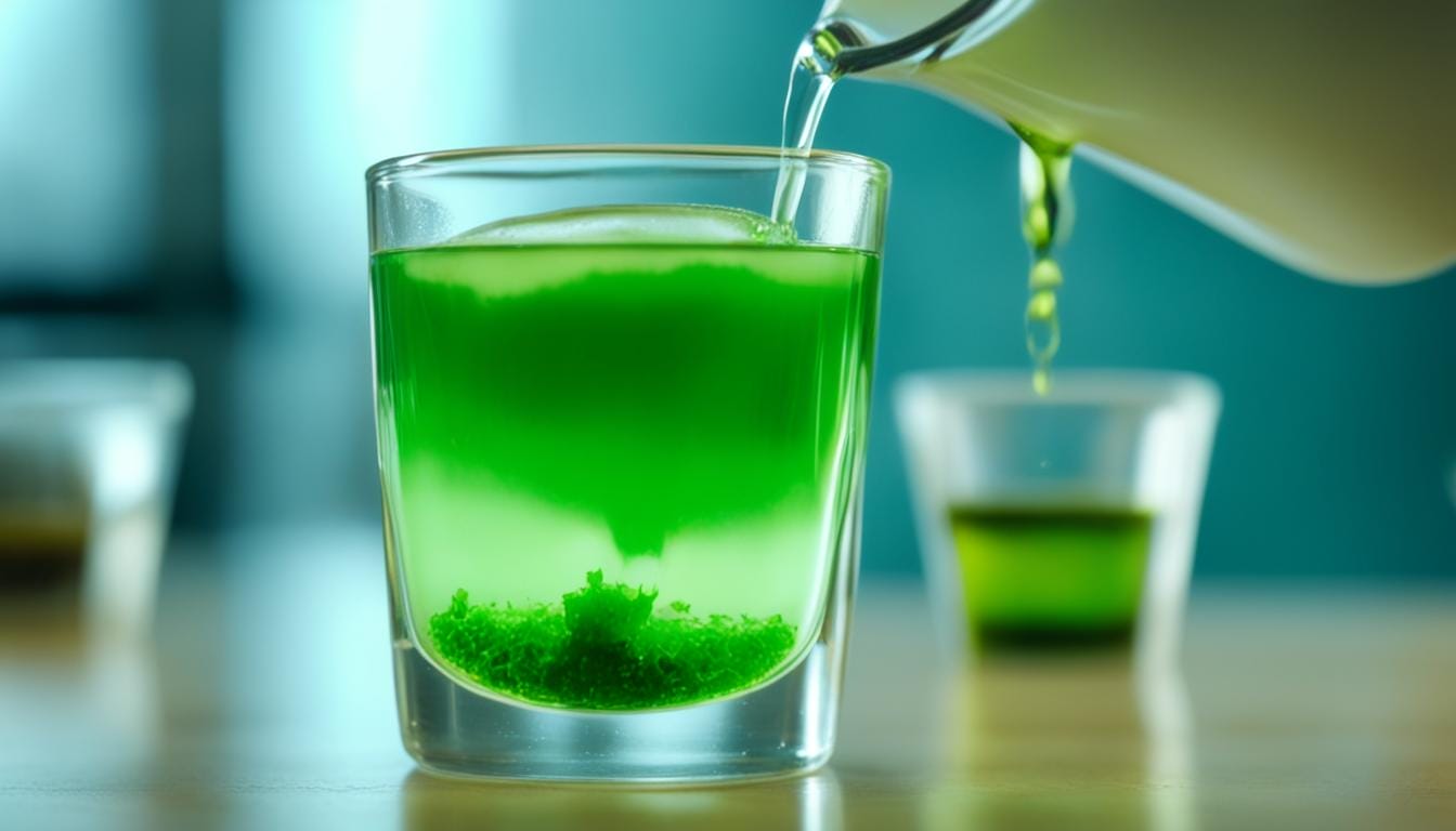 how to make green tea shots