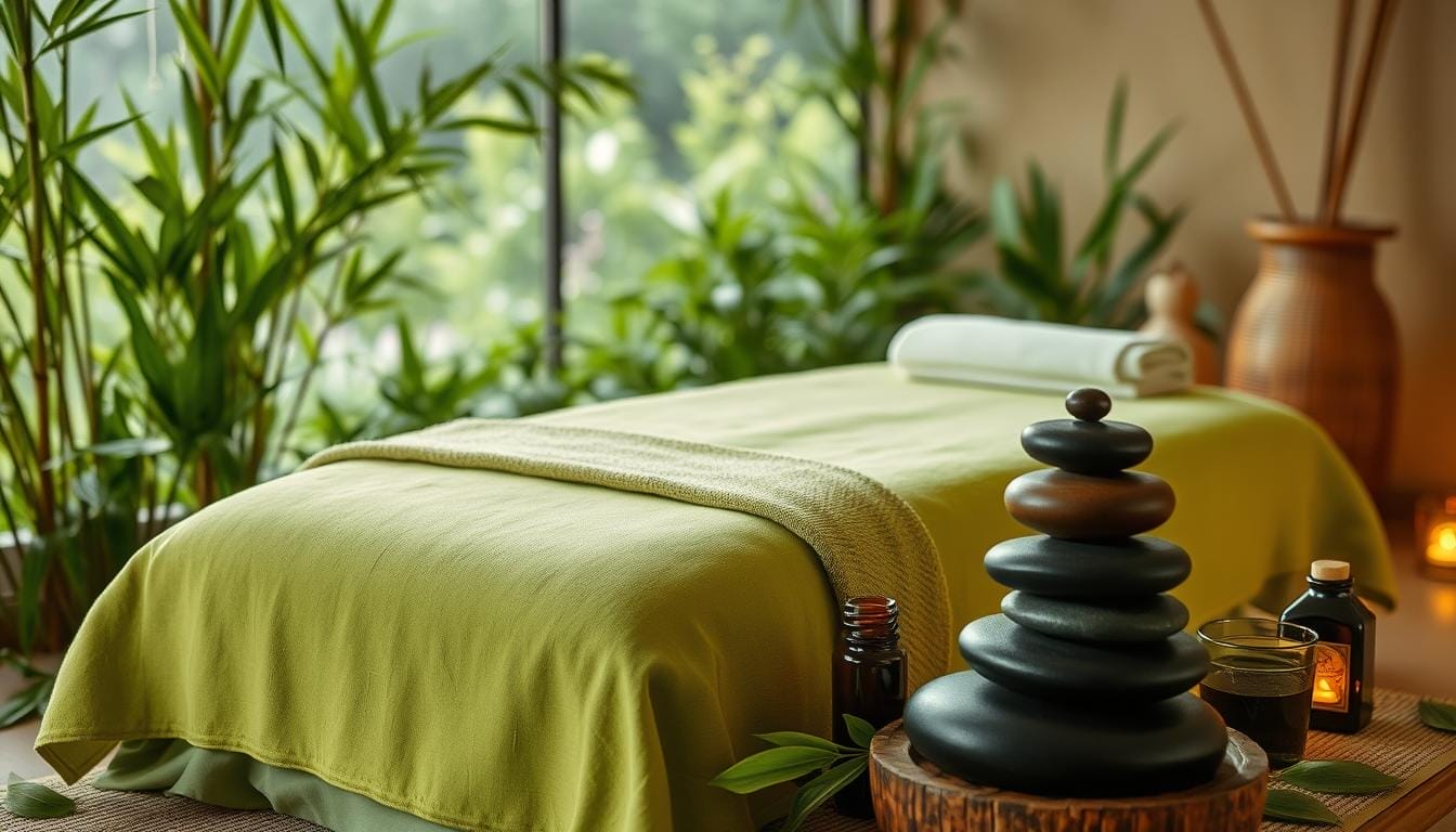 Green tea massage