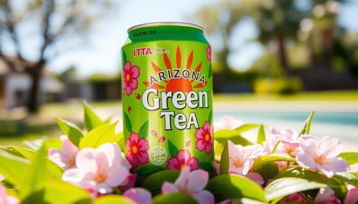 arizona green tea can