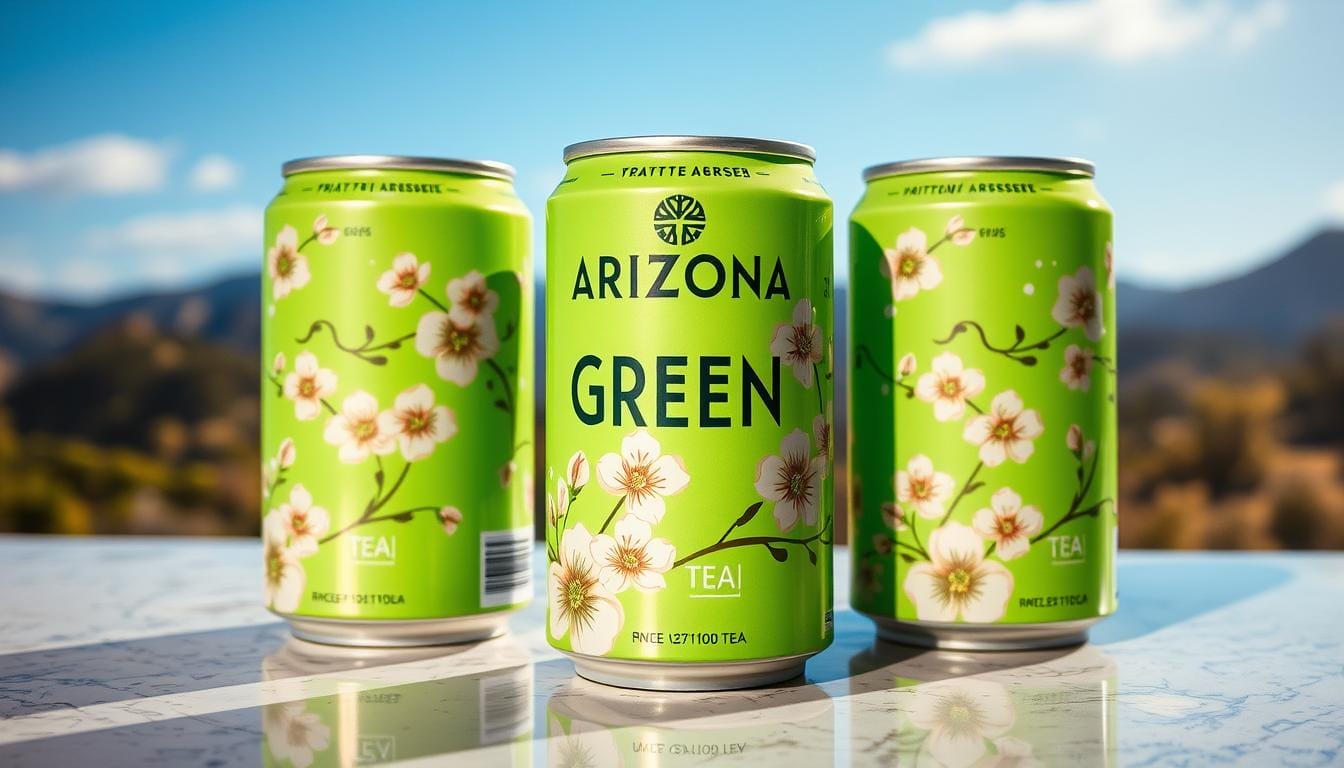 arizona green tea can design