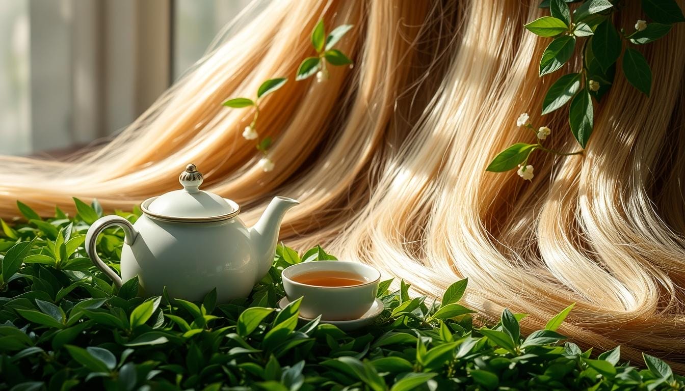 green tea for hair strength