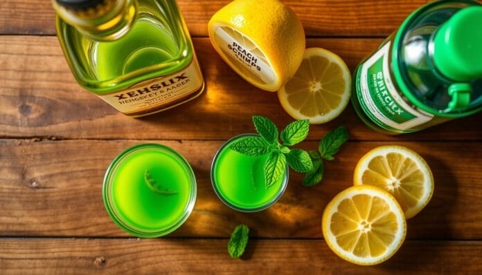 how to make green tea shot