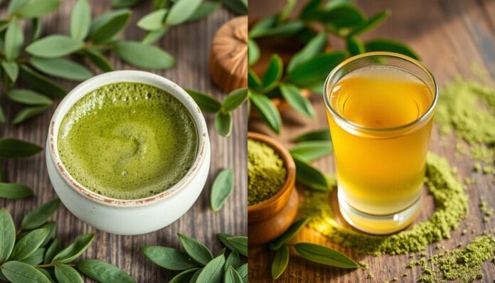 matcha versus green tea palate