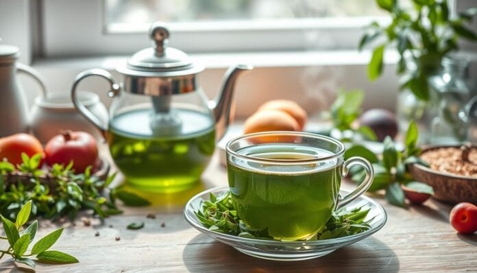 green tea health benefits fasting