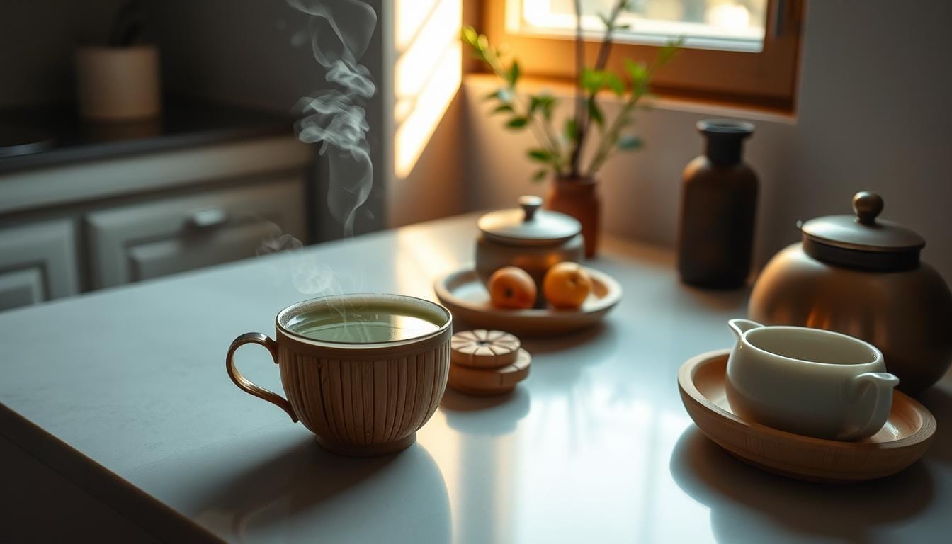 mindful green tea routine