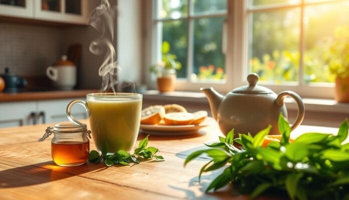 consuming green tea and nausea