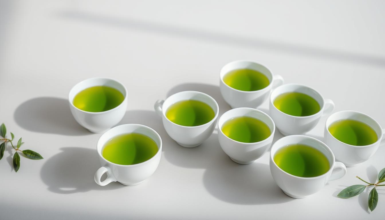 is cups of green tea