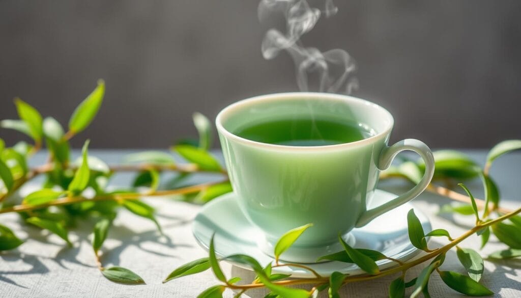 green tea contains catechins